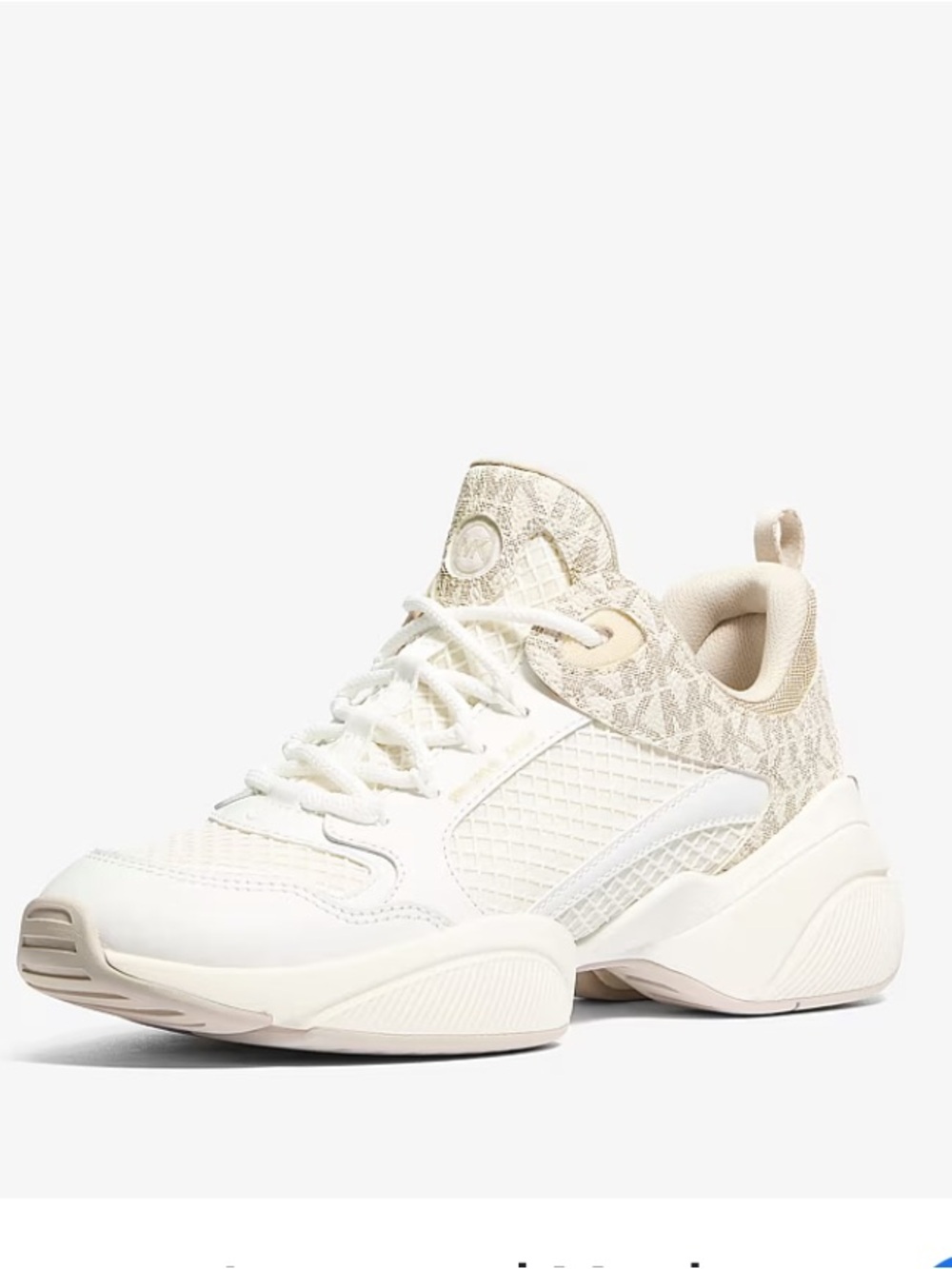 Michael Kors Women's signature logo mesh trainer